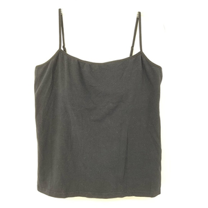 J Crew‎ Black Camisole, shelf bra, adjustable straps, sz XL